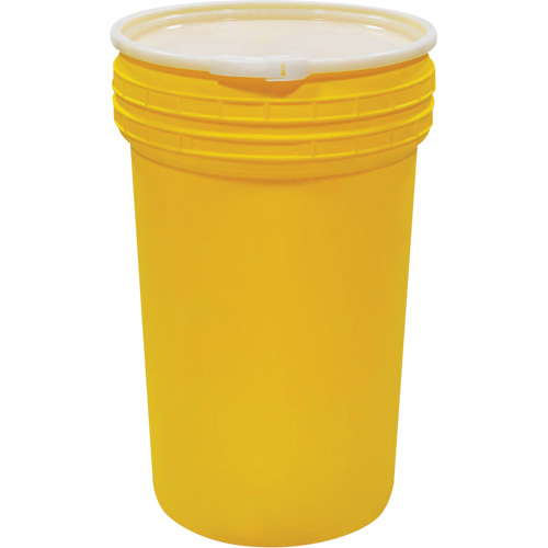 Plastic Lab Pack Nestable Drum with Lever-Lock, 55 US gal., Mobile OSI Industrial Sales