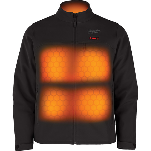 Manteau chauffante M12 ToughShell avec pile, Hommes, Petit, Noir OSI Industrial Sales