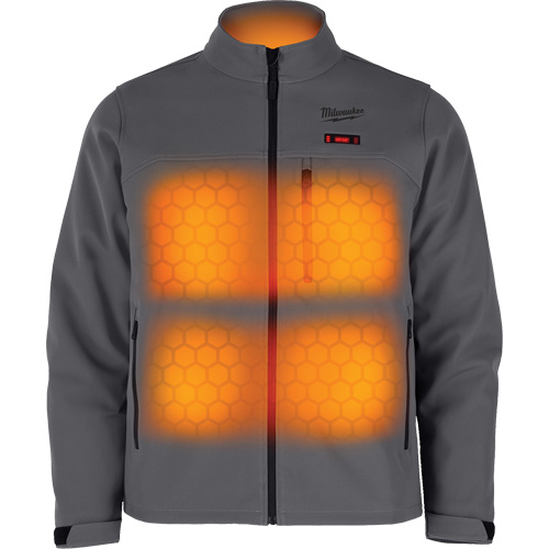 Manteau chauffante M12 ToughShell (manteau seulement), Hommes, T-Grand, Gris OSI Industrial Sales