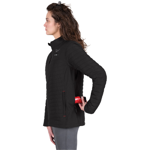 Manteau chauffant M12 Axis avec pile, Femmes, Grand, Noir OSI Industrial Sales