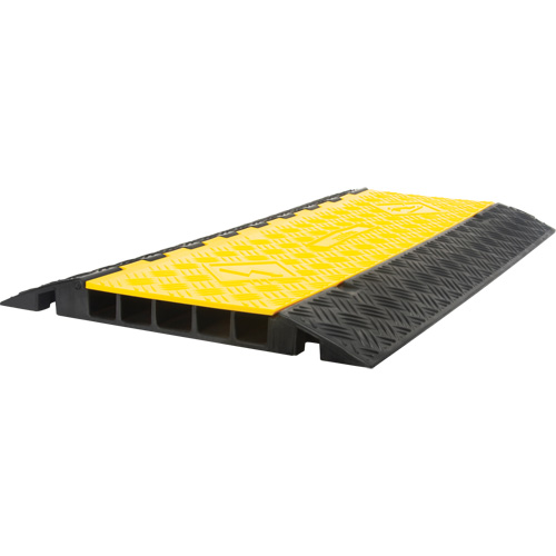 Polyurethane Cable Protector, 5 Channels, 35.43" L x 19.69" W x 2" H OSI Industrial Sales