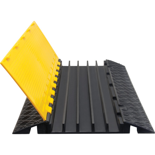 Polyurethane Cable Protector, 5 Channels, 35.43" L x 19.69" W x 2" H OSI Industrial Sales