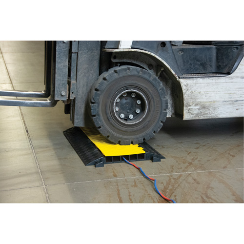 Polyurethane Cable Protector, 5 Channels, 35.43" L x 19.69" W x 2" H OSI Industrial Sales