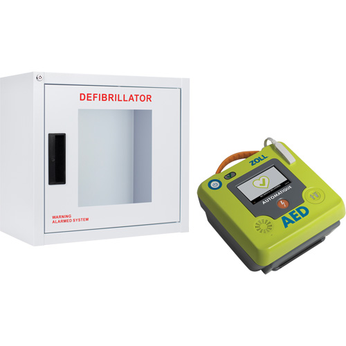 Ensemble armoire murale et d&eacute;fibrillateur AED 3, Automatique, Français, Classe 4 OSI Industrial Sales