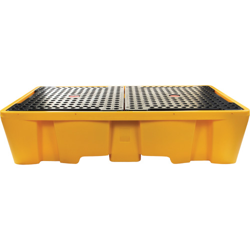 Double palette de d&eacute;versements IBC, Capacit&eacute; de d&eacute;versement 317 gal. US, 89" x 57" x 23" OSI Industrial Sales