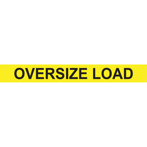 Oversize Load Heavy Haul Sign, Decal/Vinyl, 96" W x 12" H OSI Industrial Sales