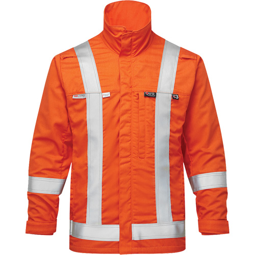 UltraSoft&reg; 7 oz. Skyline Summer Bomber Jacket, X-Large, High Visibility Orange OSI Industrial Sales