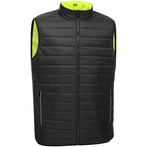 Veste bouffante r&eacute;versible avec X au dos Bisley, Jaune lime haute visibilit&eacute;, 2T-Grand, Polyester OSI Industrial Sales