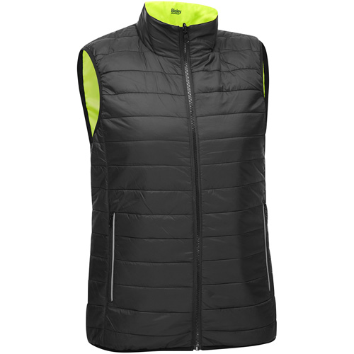 Veste bouffante, enveloppante et r&eacute;versible avec X au dos Bisley pour femmes, Jaune lime haute visibilit&eacute;, 3T-Grand, Polyester OSI Industrial Sales