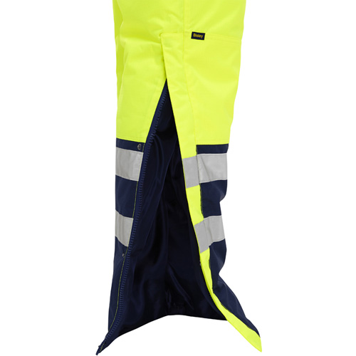Bisley&reg; Extreme Cold Bib Overall, Polyester, Small, High Visibility Lime-Yellow OSI Industrial Sales