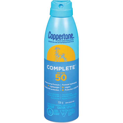 Protection solaire compl&egrave;te Coppertone, FPS 50, Vaporisateur OSI Industrial Sales