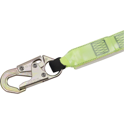 SA-6402-4 Shock Absorbing Lanyard, 4', Form Hook Center, Snap Hook Leg Ends, Polyester OSI Industrial Sales