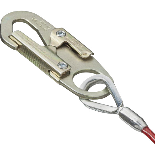 SA-5500-4 Shock Absorbing Lanyard, 4', Snap Hook Center, Snap Hook Leg Ends, Galvanized Steel OSI Industrial Sales