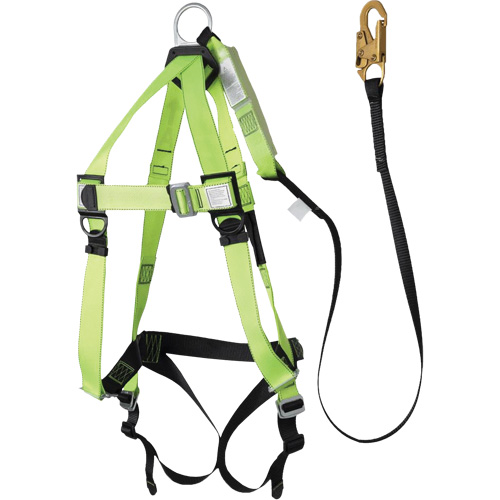 FBH-10000A5440-6 6' Class A Harness & Lanyard with 220 lbs. Capacity, Harness/Lanyard Combo OSI Industrial Sales
