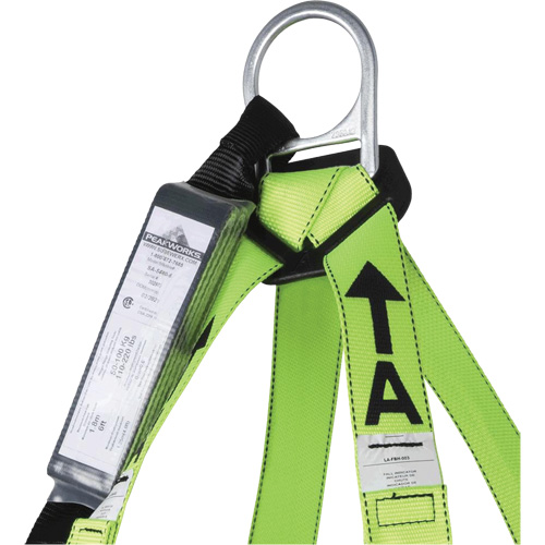 FBH-10000A6440-4 4' Class A Harness & Lanyard with 350 lbs. Capacity, Harness/Lanyard Combo OSI Industrial Sales