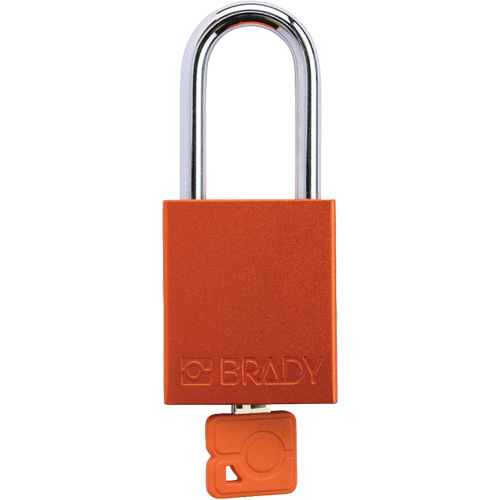 Velocity Plus Safety Lockout Padlock, Orange, Keyed Alike, Aluminum, 1-1/2" Width OSI Industrial Sales