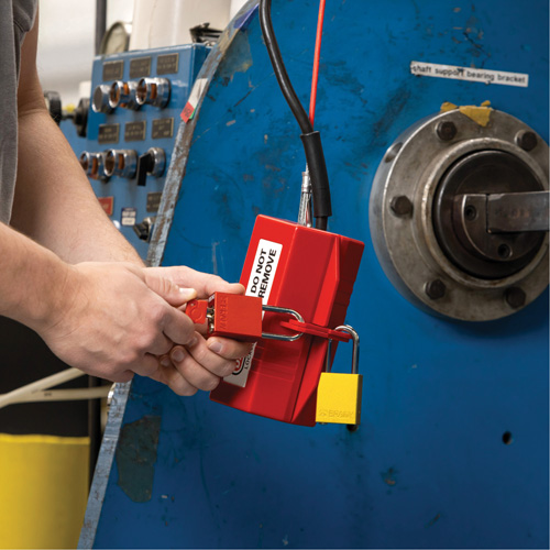 Velocity Plus Safety Lockout Padlock, Orange, Keyed Alike, Aluminum, 1-1/2" Width OSI Industrial Sales
