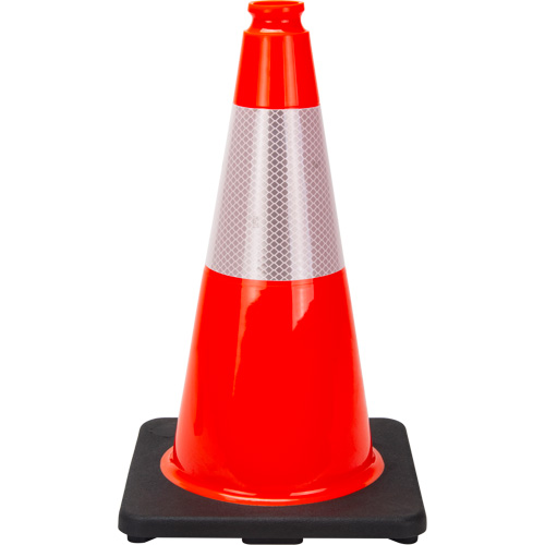 Premium Traffic Cone, 18", Orange, 6" Reflective Collar(s) OSI Industrial Sales