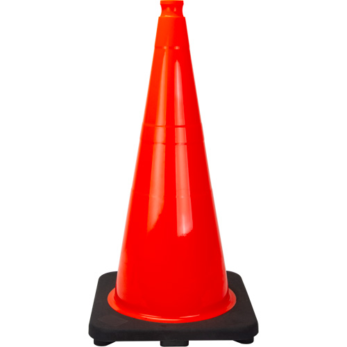 C&ocirc;ne de signalisation de premi&egrave;re qualit&eacute;, 28", Orange OSI Industrial Sales