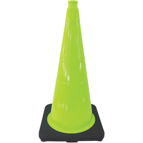 Premium Traffic Cone, 18", Lime Green OSI Industrial Sales