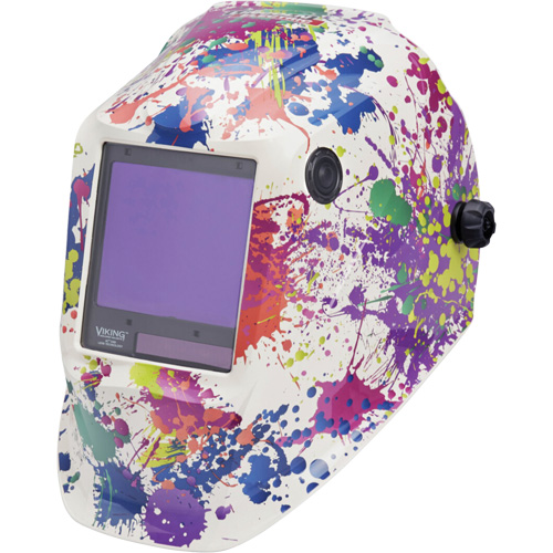 VIKING 3350 Creative Spark Welding Helmet, 3.74" L x 3.34" W View Area, 5 - 13 Shade Range OSI Industrial Sales