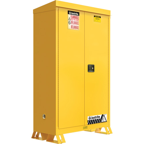 Outdoor Flammable Storage Cabinet, 45 gal., 2 Door, 43" W x 65" H x 18" D OSI Industrial Sales