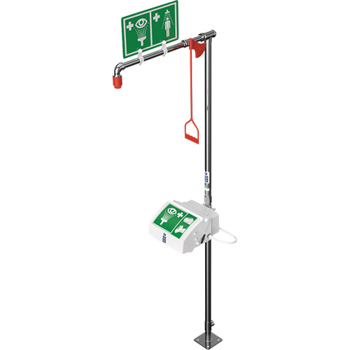 Douche combin&eacute;e avec cuvette ferm&eacute;e en ABS et entr&eacute;e inf&eacute;rieure, Socle OSI Industrial Sales