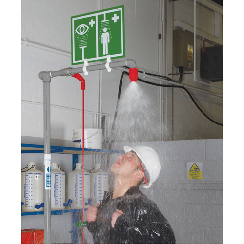 Combination Shower with Closed ABS Bowl & Top Inlet, Pedestal OSI Industrial Sales