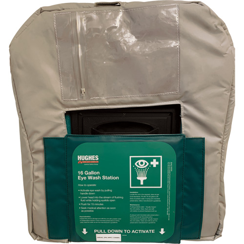 Enveloppe isol&eacute;e pour douche oculaire de 16 gallons aliment&eacute;e par gravit&eacute; OSI Industrial Sales