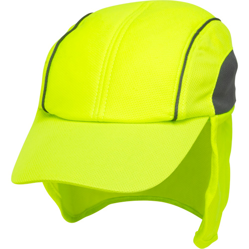 Chapeaux de refroidissement avec voiles pour le cou, Lime haute visibilit&eacute; OSI Industrial Sales