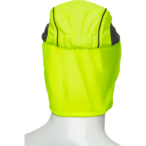 Chapeaux de refroidissement avec voiles pour le cou, Lime haute visibilit&eacute; OSI Industrial Sales