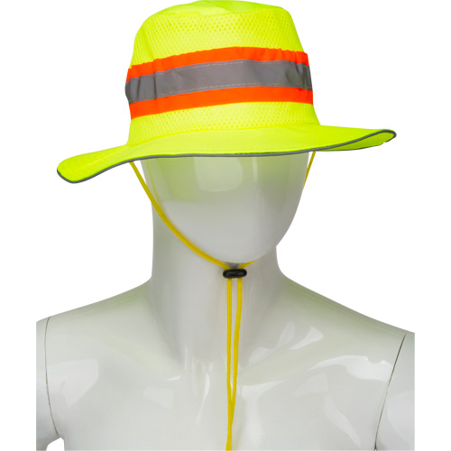 Chapeau de p&ecirc;cheur &agrave; refroidissement par &eacute;vaporation, Lime haute visibilit&eacute; OSI Industrial Sales