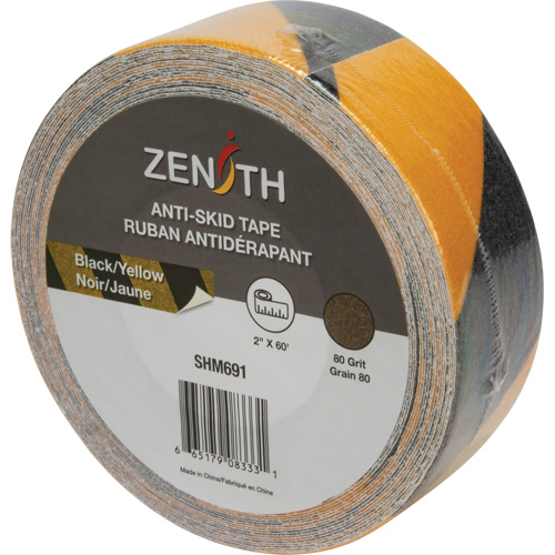 Anti-Skid Tape, 2" x 60', Black & Yellow OSI Industrial Sales