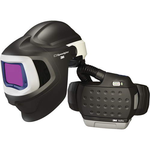 Syst&egrave;me de protection respiratoire &agrave; &eacute;puration d'air motoris&eacute; haute efficacit&eacute; Adflo avec masque de soudage 9100 MP Speedglas, Masque de soudage, Pile Lithium-ion OSI Industrial Sales