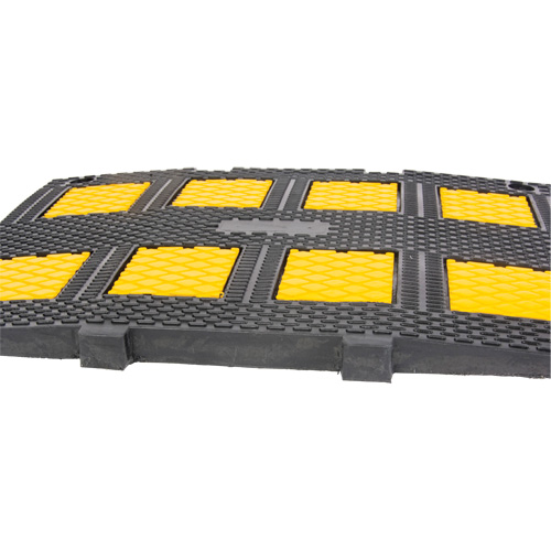 Middle Speed Hump, Rubber, 3' L x 20" W x 2" H OSI Industrial Sales