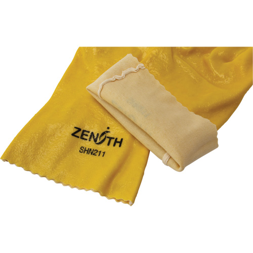 Rough-Finish Chemical-Resistant Gloves, Size 9, 12" L, PVC, Interlock Inner Lining, 47-mil OSI Industrial Sales