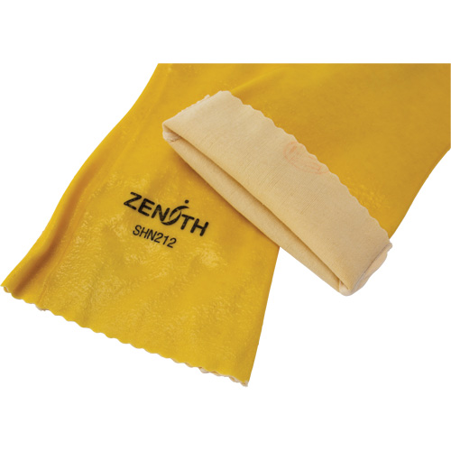 Rough-Finish Chemical-Resistant Gloves, Size 9, 14" L, PVC, Interlock Inner Lining, 47-mil OSI Industrial Sales