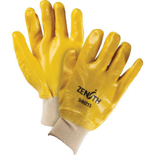 Rough-Finish Chemical-Resistant Gloves, Size 9, 10" L, PVC, Interlock Inner Lining, 47-mil OSI Industrial Sales