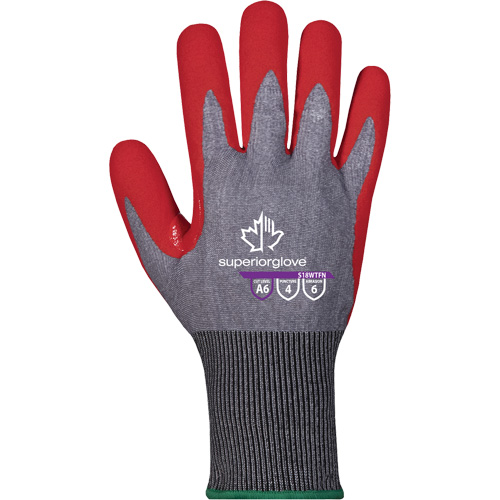 Waterproof Cut-Resistant Gloves, Size 6, 6 Gauge, Foam Nitrile Coated, TenActiv Shell, ASTM ANSI Level A4 OSI Industrial Sales