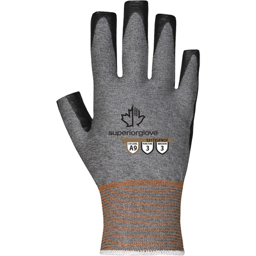 Gants ultra minces &agrave; doigts ouverts, Taille 5, Calibre 21, Rev&ecirc;tement Nitrile, Enveloppe en TenActiv, ASTM ANSI niveau A9 OSI Industrial Sales