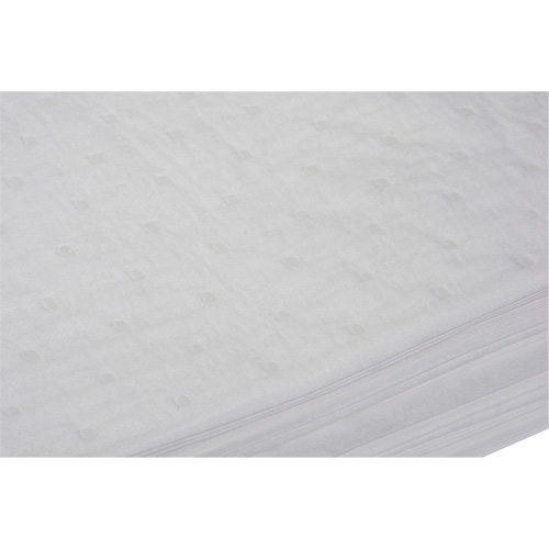 Feuilles absorbantes li&eacute;es, Huile seulement, 15" x 19", 14 gal. d'absorption OSI Industrial Sales