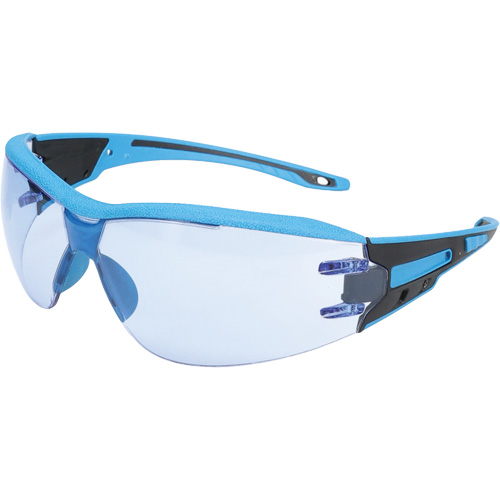 Captain Metal Detectable Rimless Safety Glasses, Light Blue Lens, Anti-Fog/Anti-Scratch, ANSI Z87+/Meets/Exceeds CSA Z94.3 OSI Industrial Sales