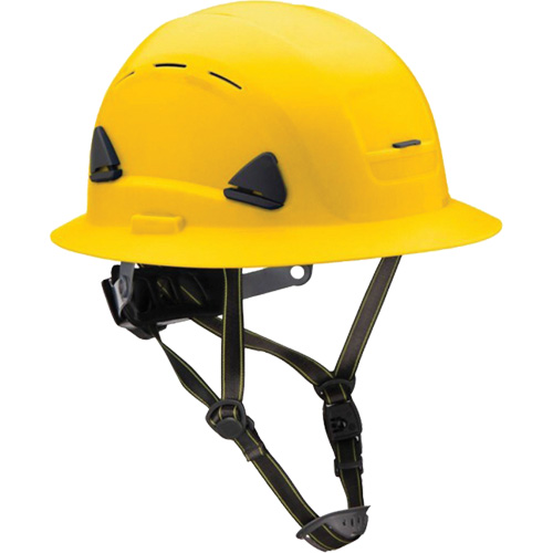 Fibre Metal Climbing Style Helmet with Full Brim, Meets CSA Type 2, Ratchet Suspension, Vented OSI Industrial Sales