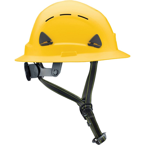Fibre Metal Climbing Style Helmet with Full Brim, Meets CSA Type 2, Ratchet Suspension, Vented OSI Industrial Sales