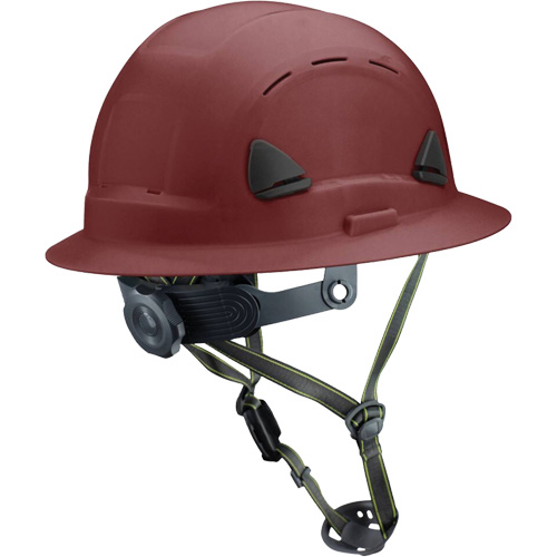 Fibre Metal Climbing Style Helmet with Full Brim, Meets CSA Type 2, Ratchet Suspension, Vented OSI Industrial Sales