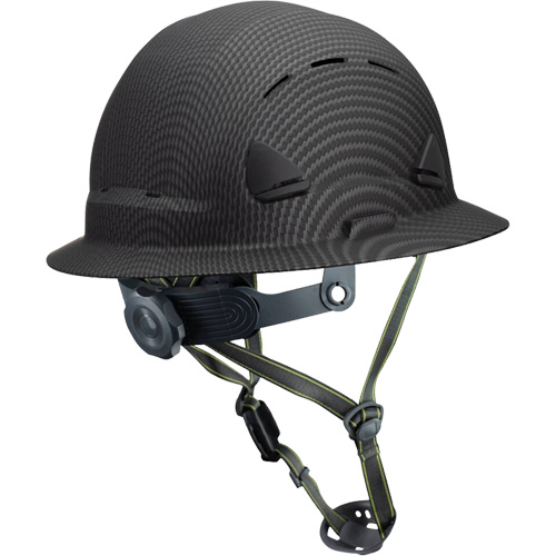 Fibre Metal Climbing Style Helmet with Full Brim, Meets CSA Type 2, Ratchet Suspension, Vented OSI Industrial Sales