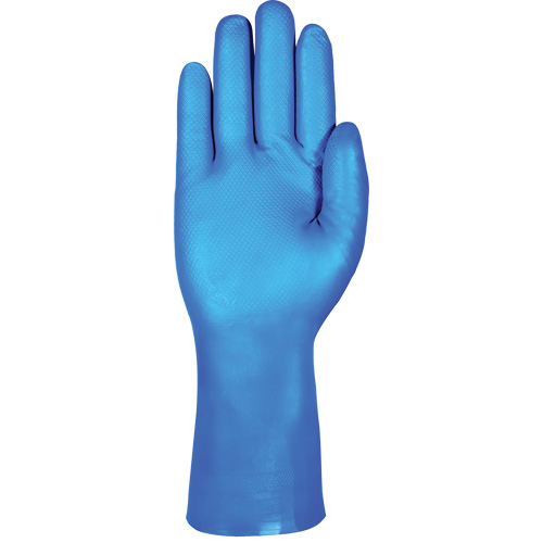 Gants r&eacute;sistants aux produits chimiques bleus pour usage moyen AlphaTec 37-501, Taille 7, 13" lo, Nitrile, 16,5-mil OSI Industrial Sales
