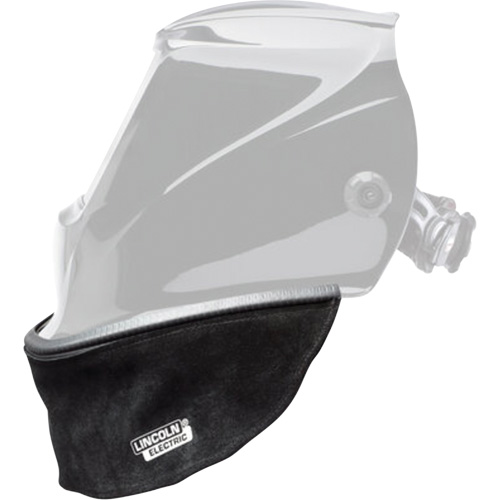 Bavette en cuir refendu pour casque avec joint &agrave; ajustement serr&eacute;, Noir OSI Industrial Sales