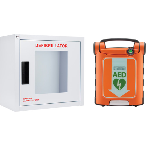 Powerheart&reg; G5 AED & Cabinet Kit, Automatic, Bilingual, Class 3 OSI Industrial Sales