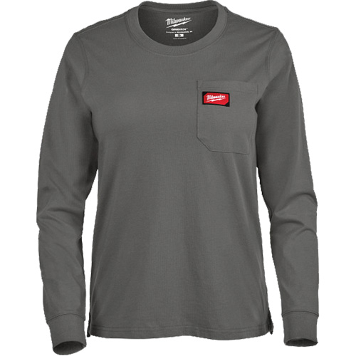 T-shirt &agrave; manches longues avec poches GRIDIRON, Femmes, T-petit, Gris OSI Industrial Sales